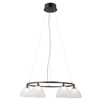 Hängande Lampa <strong>Olivara</strong>  Hexa Svart, Vit Matt