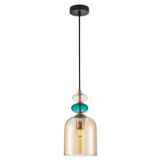 Hängande Lampa <strong>Farnel</strong>  M Guld Blank