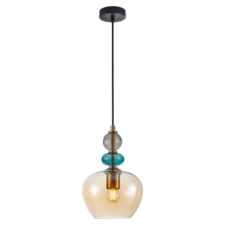 Hängande Lampa <strong>Farnel</strong>  L Guld Blank