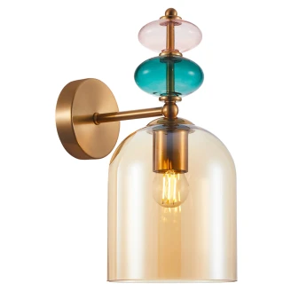 Vägglampa <strong>Farnel</strong>  Guld Blank
