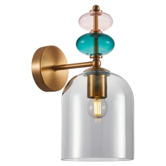 Vägglampa <strong>Farnel</strong>  Grå Blank