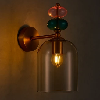 Vägglampa <strong>Farnel</strong>  Grå Blank