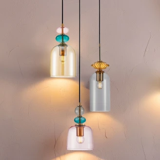 Hängande Lampa <strong>Eloria</strong>  Trio Flerfärgad Blank