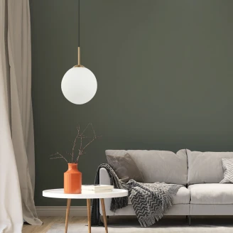Hängande Lampa Rovelle L Vit, Antik Brons Matt