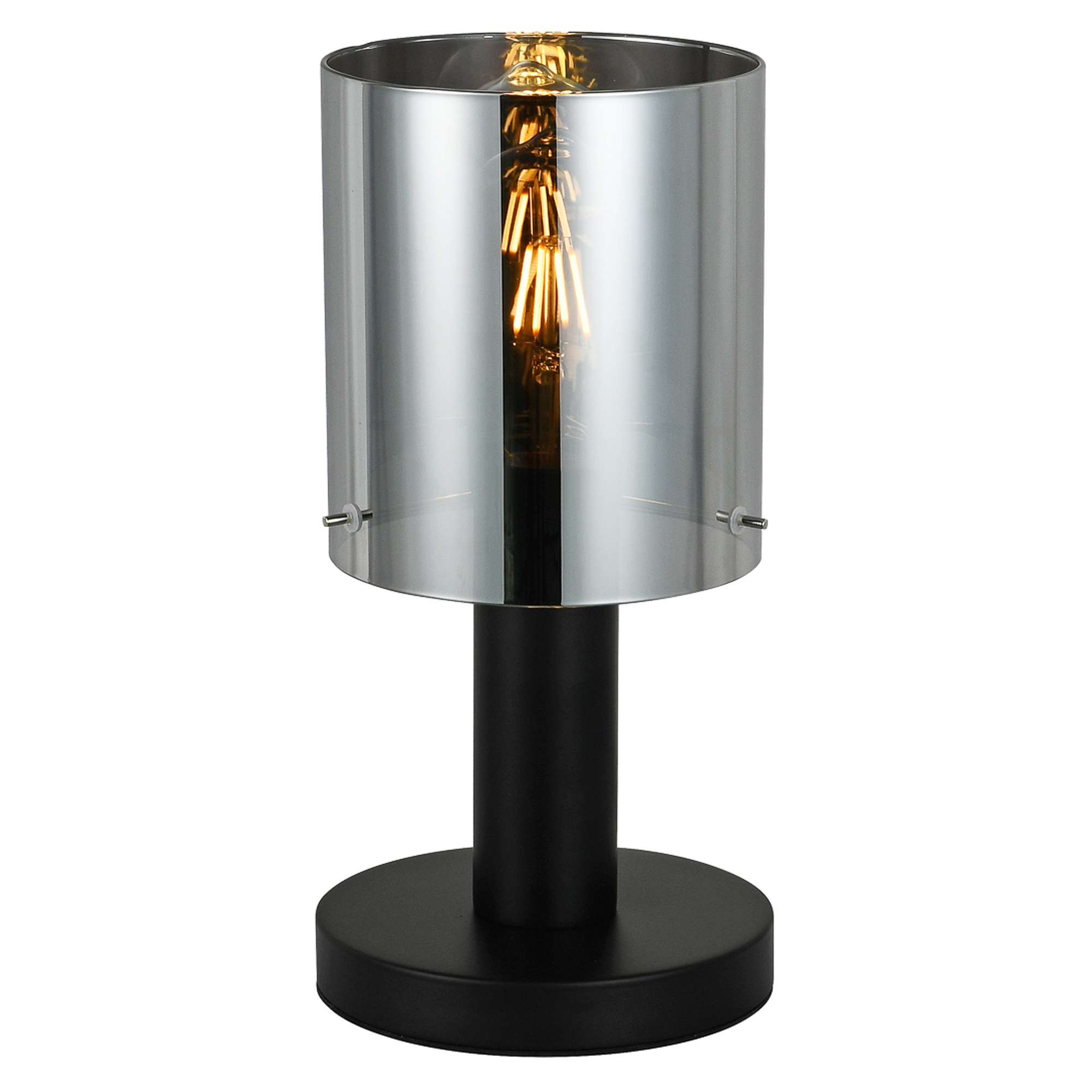 Bordslampa Lunessa Rök, Svart Blank