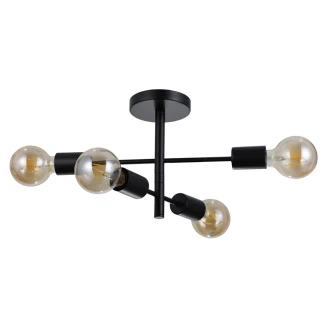 Taklampa <strong>Ombrix</strong>  Quadra Svart Matt