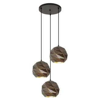 Hängande Lampa <strong>Rolan</strong>  Trio Antracit Blank