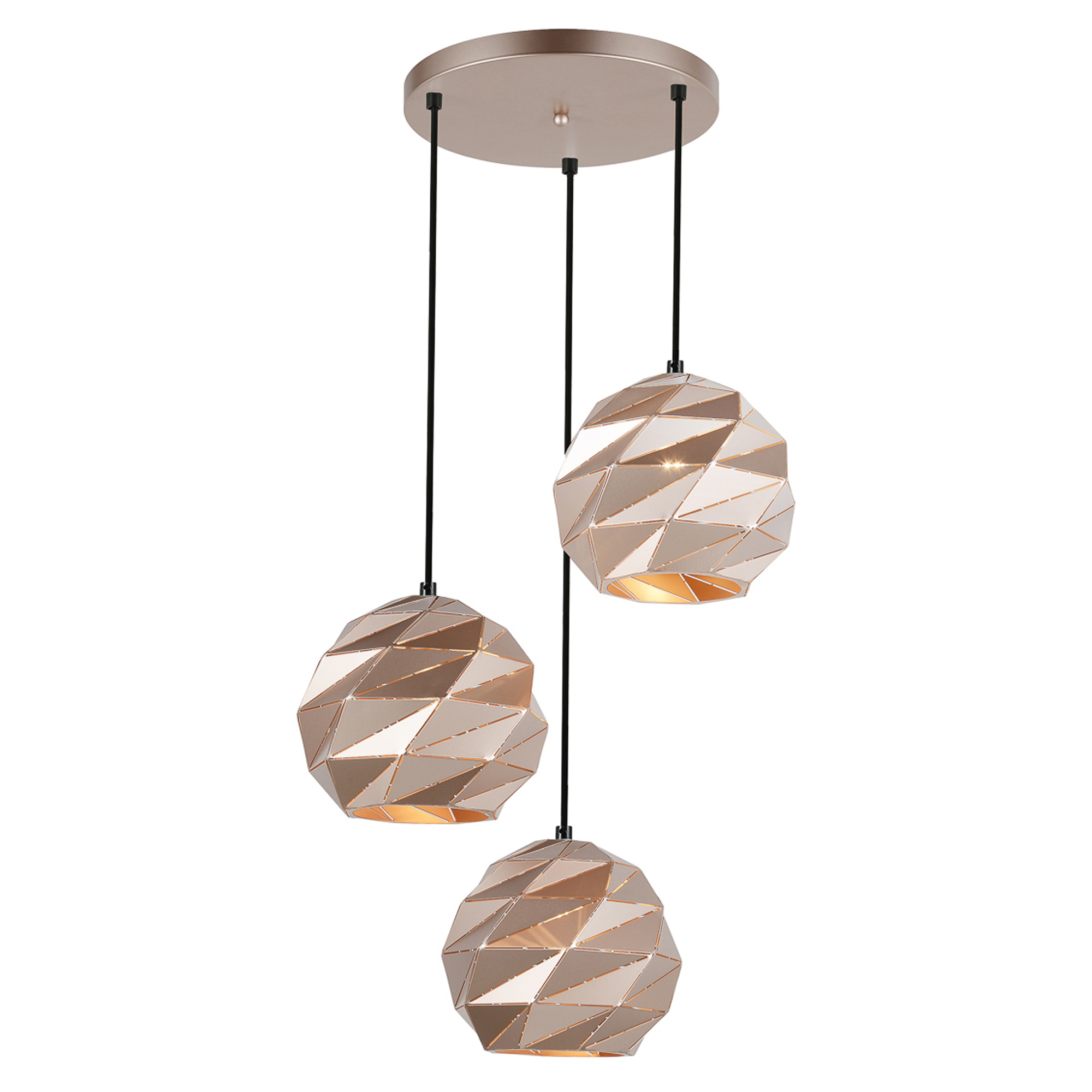 Hängande Lampa Rolan Trio Guld Blank
