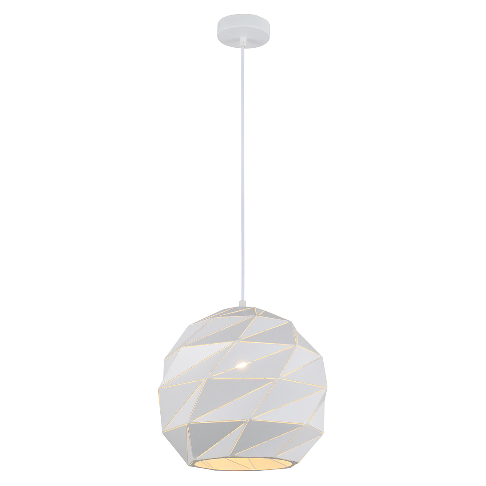 Hängande Lampa Rolan M Vit Blank