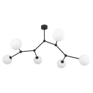 Taklampa <strong>Viona</strong>  Hexa Svart, Vit Matt