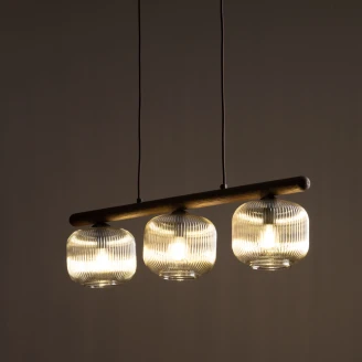 Hängande Lampa <strong>Linora</strong>  Trio Brun Blank