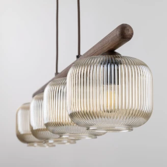 Hängande Lampa <strong>Linora</strong>  Quadra Brun Blank