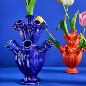 Werner Voss Vas Tulip Tower Blå Blank
