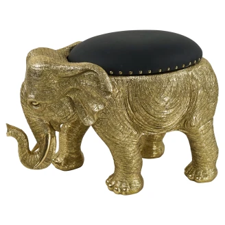 Werner Voss Sittpuff <strong>Elephant</strong>  Guld Blank