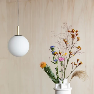 Zuiver Hängande Lampa <strong>Orion Delta</strong>  Svart, Vit Ø 25 cm