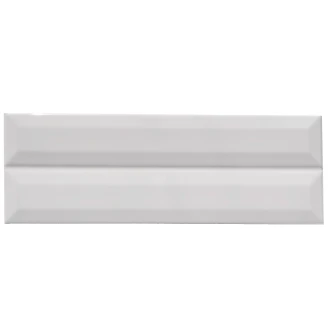 Kakel <strong>Premium Biselado</strong>  Fasad Vit Blank 10x30 (5x30) cm