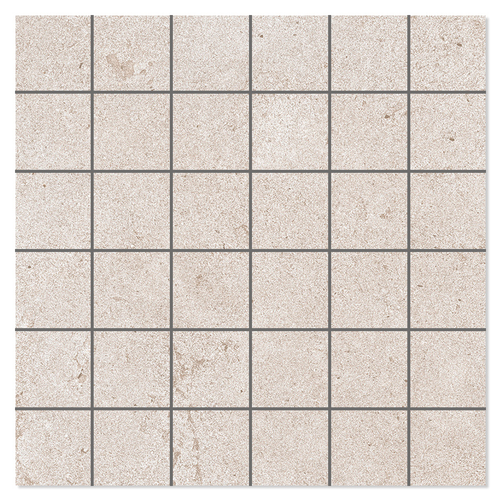 Mosaik Klinker Caldera Ljusbeige Matt 30x30 (5x5) cm