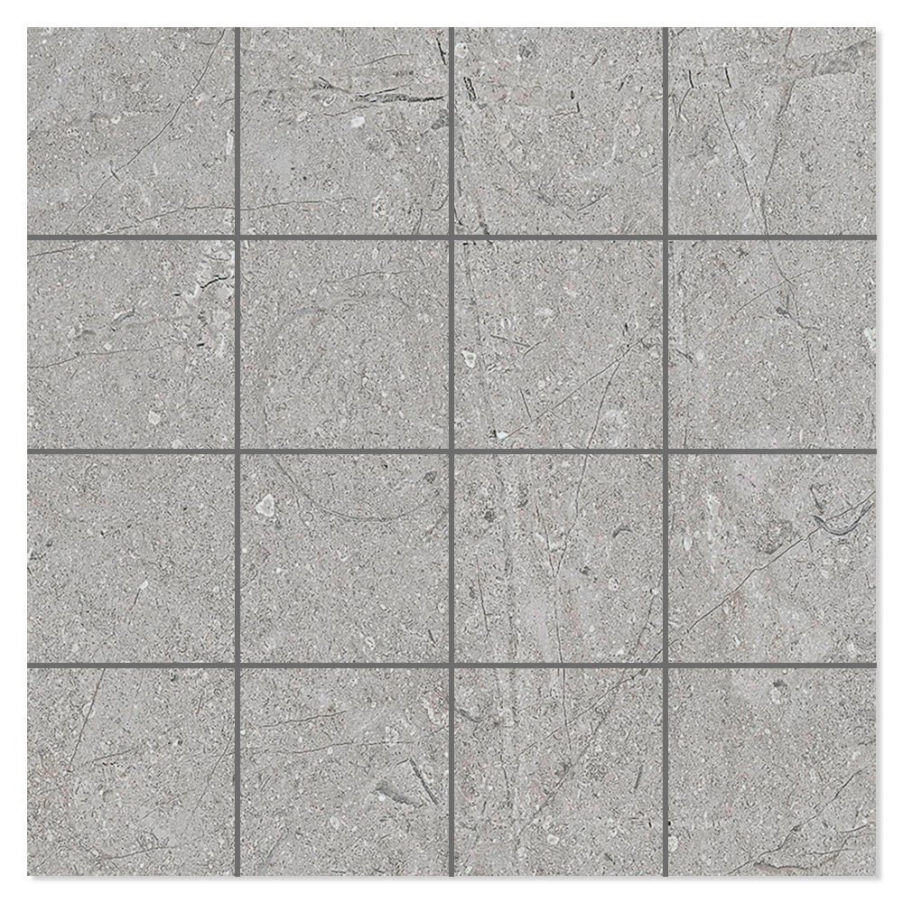 Mosaik Klinker Estate Grå Matt 30x30 (7x7) cm