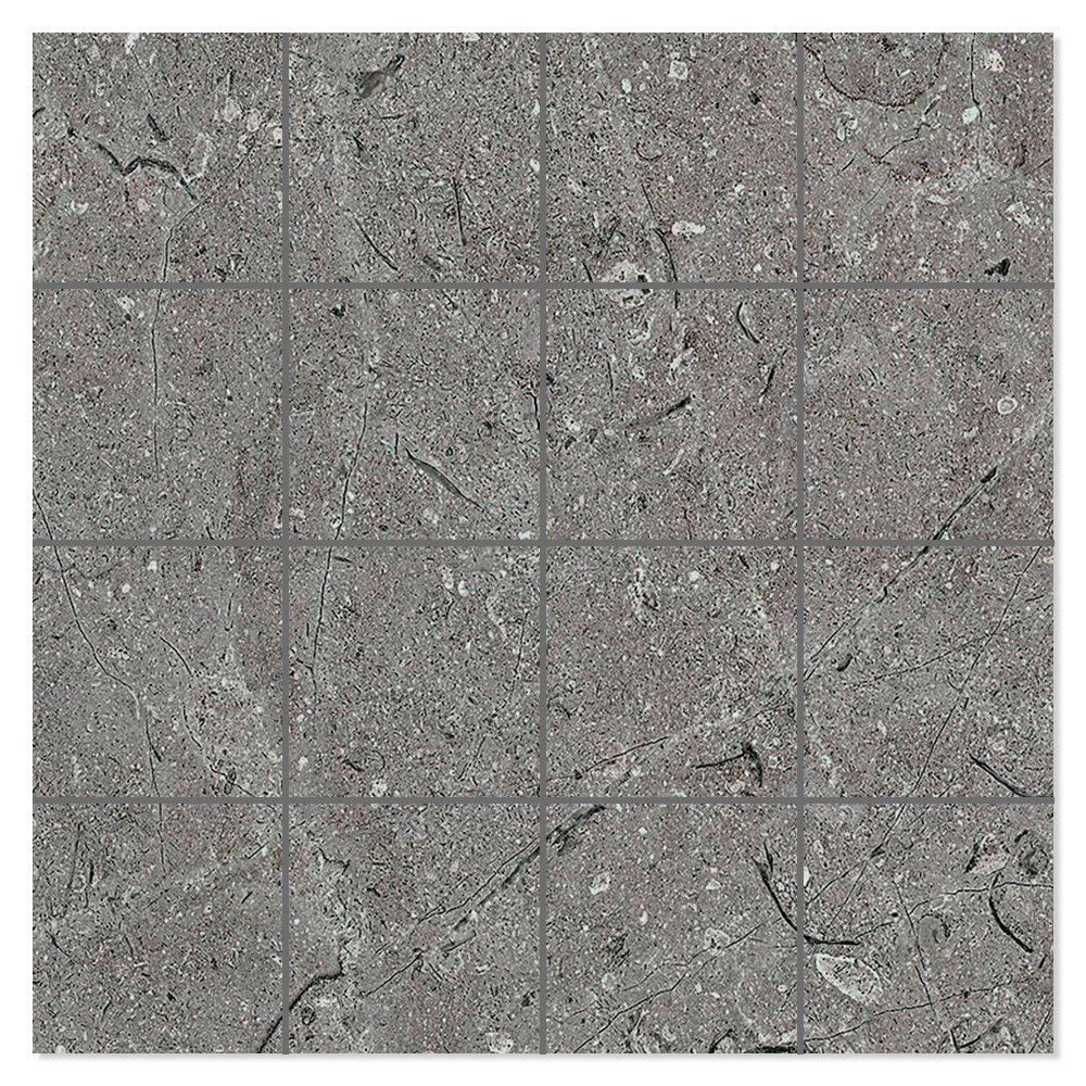 Mosaik Klinker Estate Mörkgrå Matt 30x30 (7x7) cm