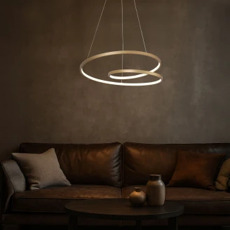 Hängande Lampa <strong>Kelvix</strong>  Guld Matt