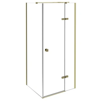 Duschhörn <strong>Torre</strong>  Guld 6 mm 90x90 cm Höger