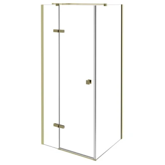 Duschhörn <strong>Torre</strong>  Guld 6 mm 90x90 cm Vänster