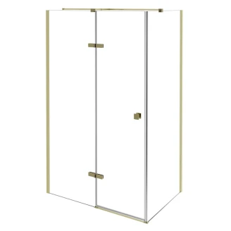 Duschhörn <strong>Torre</strong>  Guld 6 mm 100x90 cm Vänster