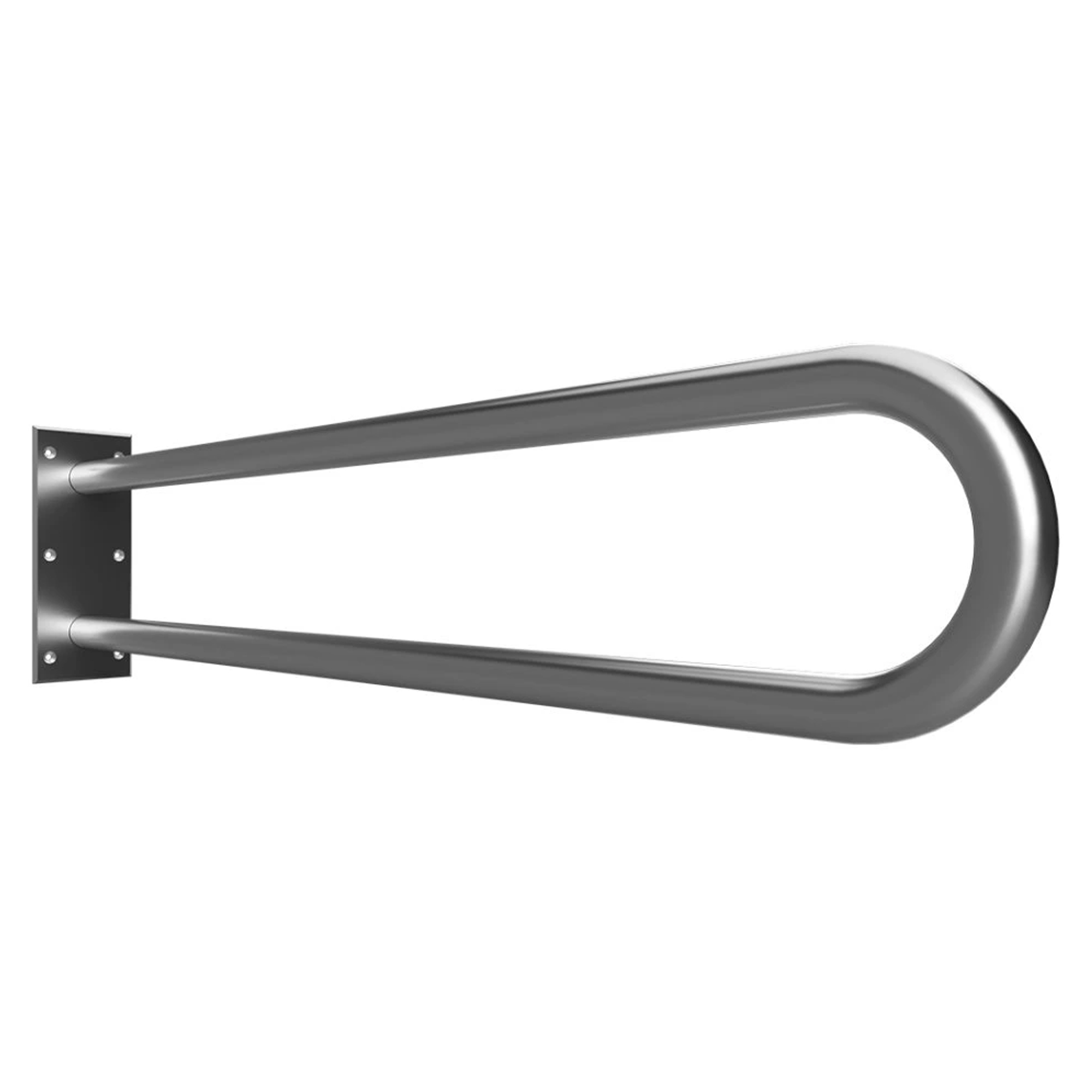 Stödhandtag Handikappanpassad Steda 90 cm Dubbel Krom Matt Utan Kåpa