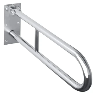 Fällbart Stödhandtag <strong>Steda</strong>  60 cm Dubbel Krom Blank Utan Kåpa