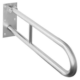 Fällbart Stödhandtag <strong>Steda</strong>  75 cm Dubbel Krom Matt Utan Kåpa