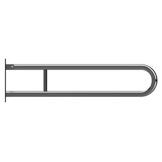 Fällbart Stödhandtag <strong>Steda</strong>  85 cm Dubbel Krom Blank Utan Kåpa