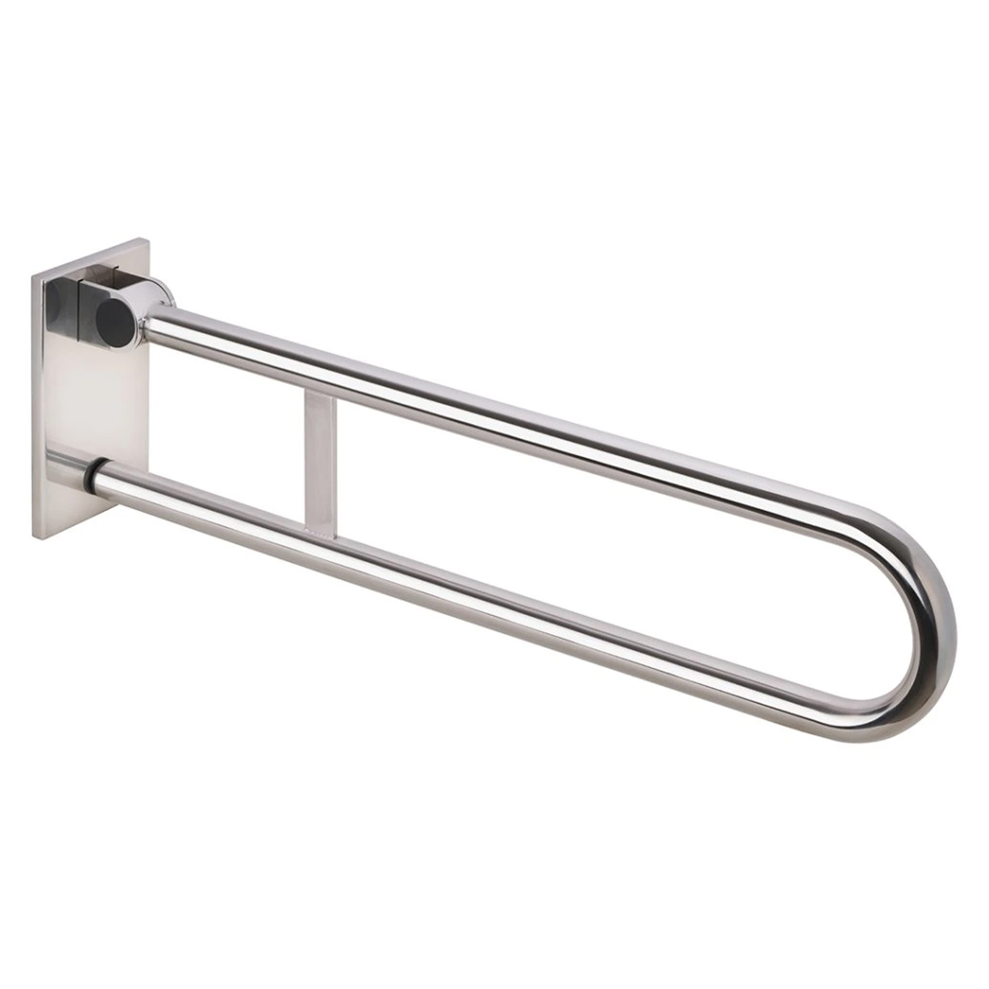 Avtagbart Fällbart Stödhandtag Handikappanpassad Help 81 cm Dubbel Krom Blank