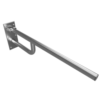 Fällbart Stödhandtag Handikappanpassad <strong>Steda</strong>  76 cm Krom Matt Utan Kåpa