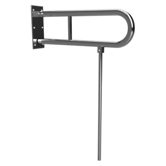 Fällbart Stödhandtag & Ben Handikappanpassad <strong>Steda</strong>  75 cm Dubbel Krom Blank Utan Kåpa