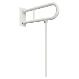 Fällbart Stödhandtag & Ben Handikappanpassad <strong>Help</strong>  81 cm Dubbel Vit Matt