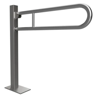 Fällbart Stödhandtag Golvmonterad Handikappanpassad <strong>Help</strong>  81 cm Krom Matt