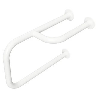Stödhandtag Handikappanpassad <strong>Steda</strong>  50 cm Vit Matt Utan Kåpa Höger