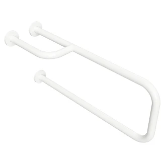 Stödhandtag Handikappanpassad <strong>Steda</strong>  76 cm Vit Matt Utan Kåpa Vänster