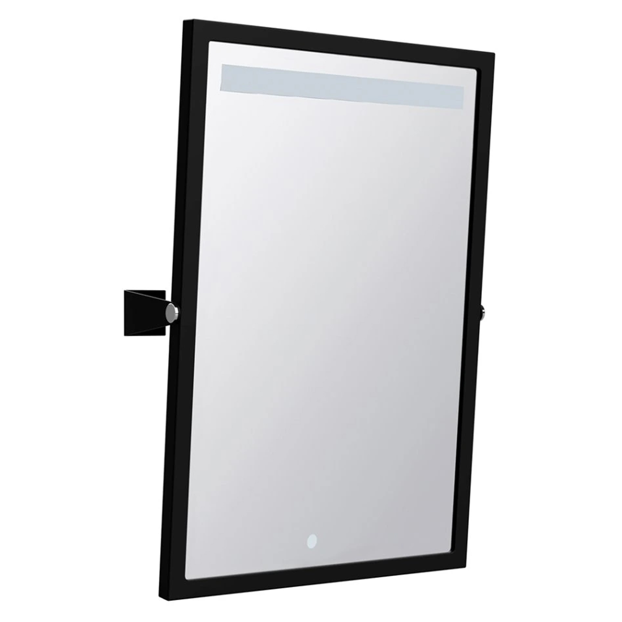 Spegel med LED Belysning Handikappanpassad Help Svart Matt 40x60 cm