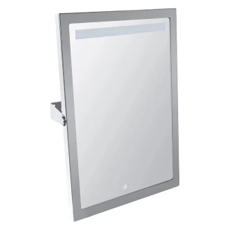 Spegel med LED Belysning Handikappanpassad <strong>Help</strong>  Krom Blank 40x60 cm