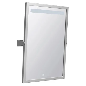 Spegel med LED Belysning Handikappanpassad <strong>Help</strong>  Krom Matt 40x60 cm