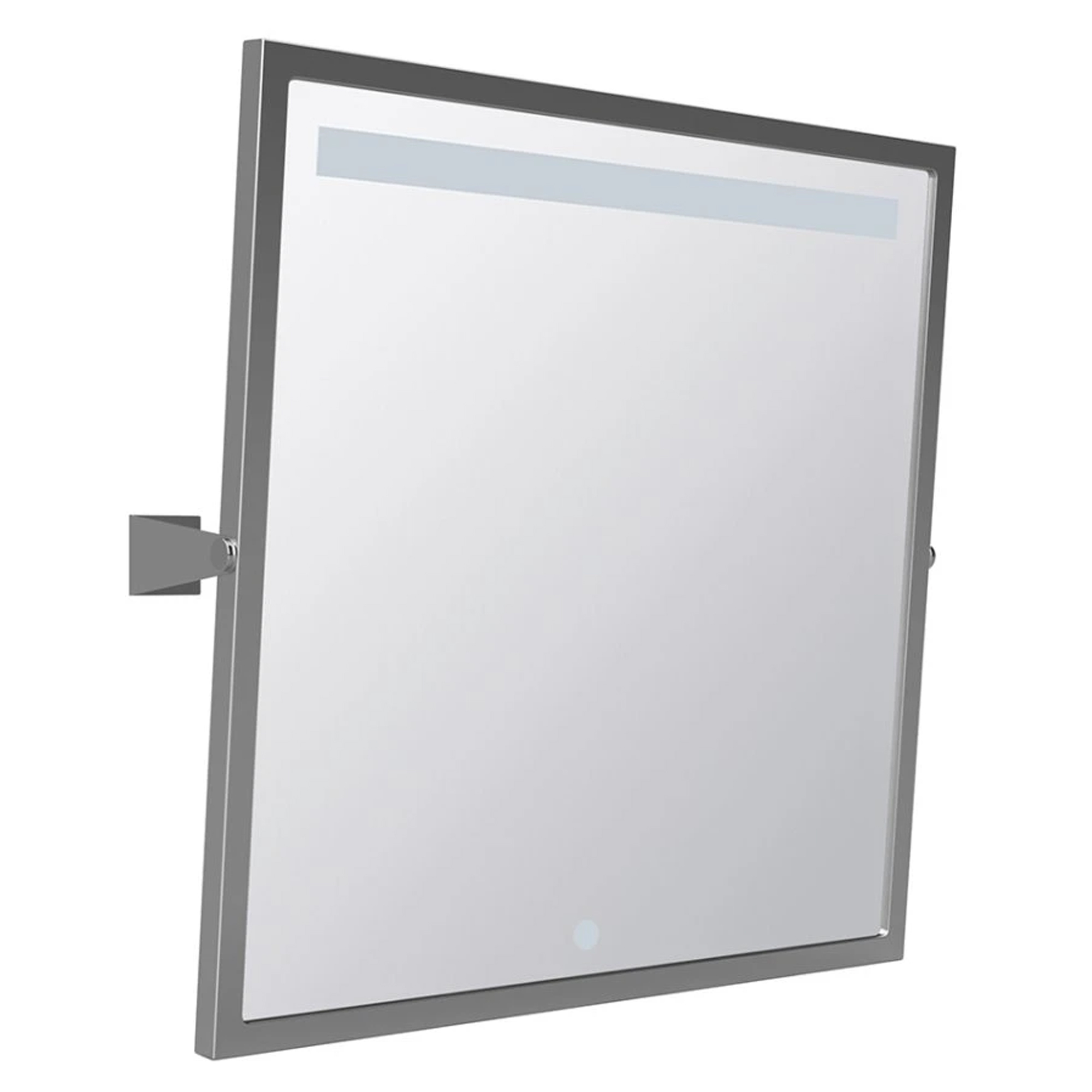 Spegel med LED Belysning Handikappanpassad Help Krom Matt 60x60 cm