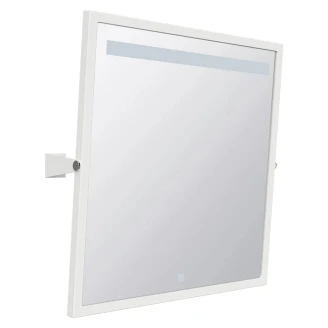 Spegel med LED Belysning Handikappanpassad <strong>Help</strong>  Vit Matt 60x60 cm