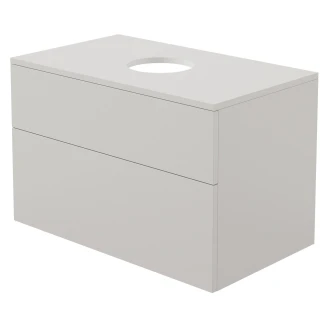 Tvättställsskåp Prizma Beige Matt 80 cm med Bänkskiva