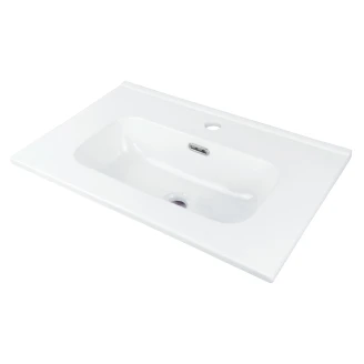 Tvättställsskåp Prizma Vit Blank 60 cm med Handfat Vit Blank