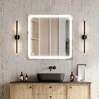 Spegel <strong>Elow</strong>  med LED Belysning 80x80 cm