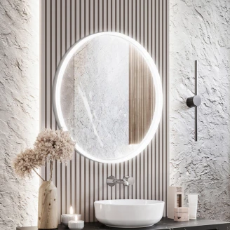 Spegel <strong>Jexi</strong>  med LED Belysning Ø 80 cm