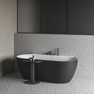 Ravak Kantmontert blandebatteri <strong>Chrome</strong>  4-håls Svart Matt