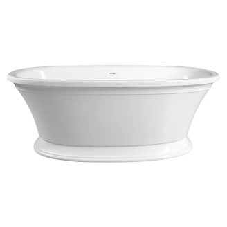 Gjutmarmor Badkar <strong>Montclaire</strong>  Vit Blank 167x83 cm