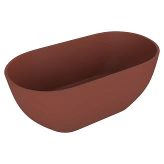 Gjutmarmor Badkar <strong>Marcelle</strong>  Brun Matt 150x75 cm